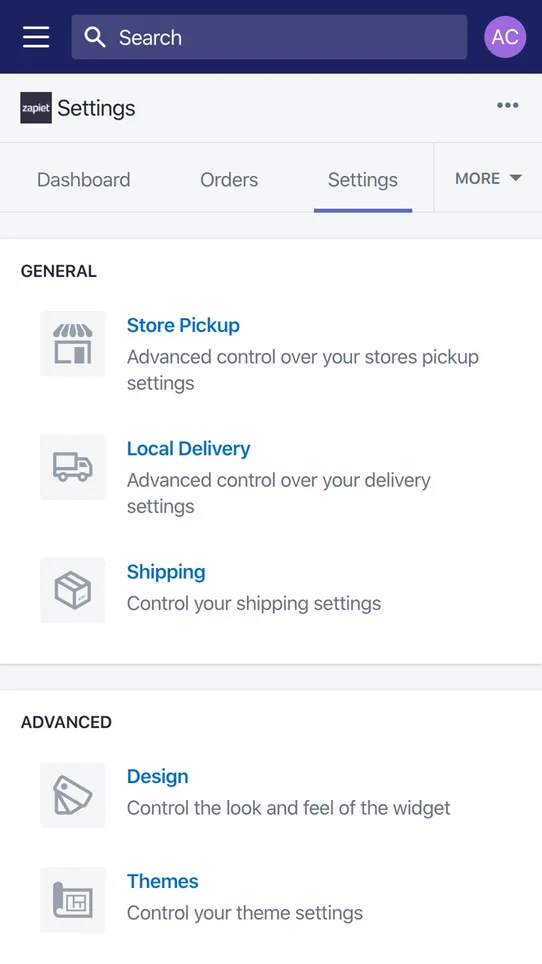 Zapiet ‑ Pickup + Delivery screenshot