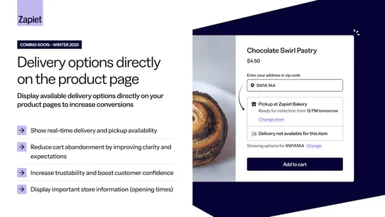 Zapiet ‑ Pickup + Delivery screenshot