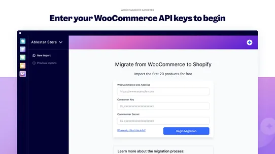 Ablestar WooCommerce Importer screenshot