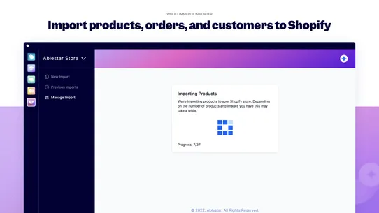 Ablestar WooCommerce Importer screenshot