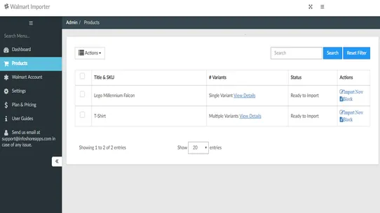 Walmart Importer by Infoshore screenshot