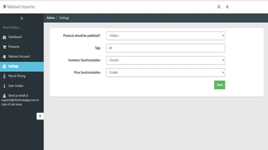 Walmart Importer by Infoshore screenshot