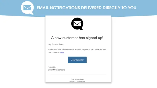 Email My Webhooks screenshot