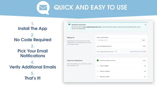 Email My Webhooks screenshot