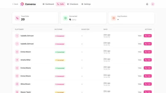 Conversa | Your AI Voice Agent screenshot