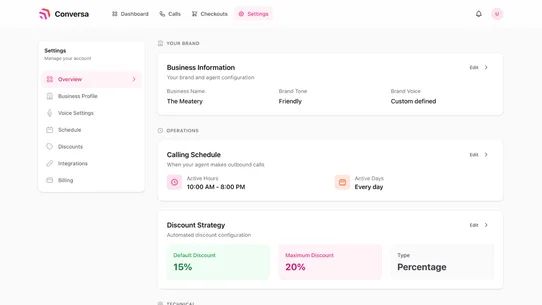 Conversa | Your AI Voice Agent screenshot