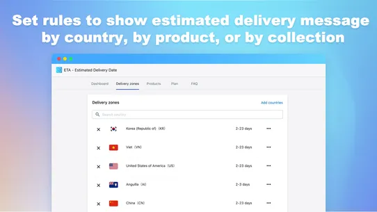 EDDer: Estimated Delivery Date screenshot