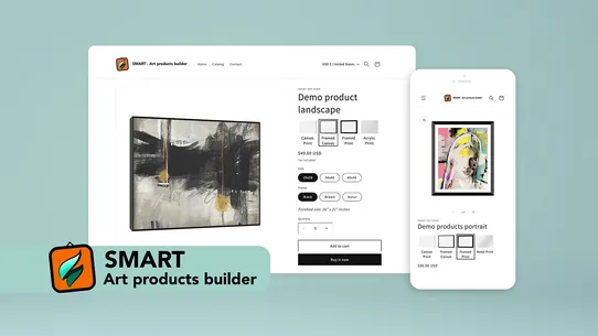 SMART ‑ Art product builder screenshot