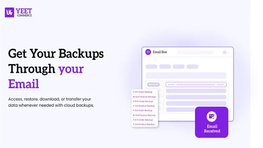 Free Backup App | YeetCommerce screenshot