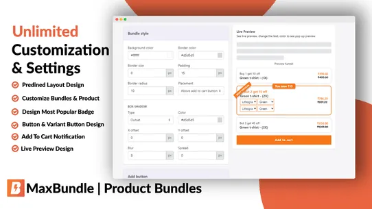 MaxBundle ‑ Product Bundles screenshot