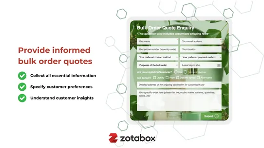 Zotabox Contact Form Builder screenshot