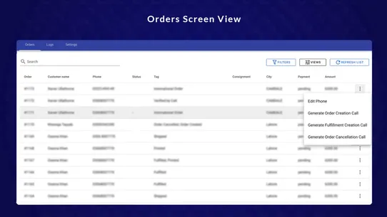 IVR OrderAlert screenshot