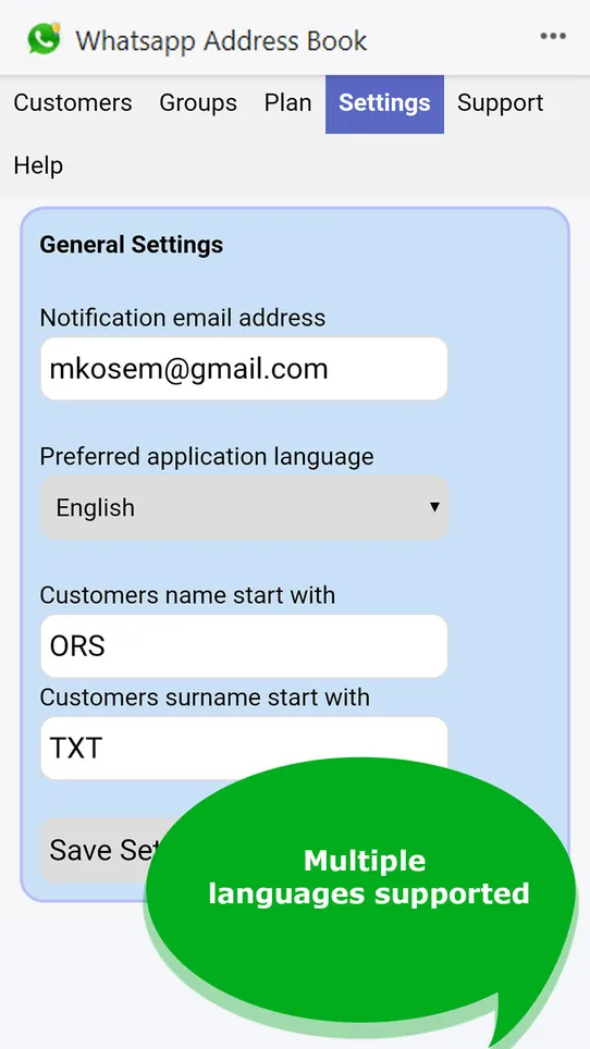 Wise Customer Exporter screenshot