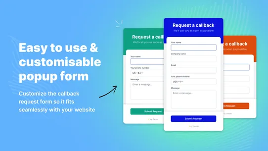 Request Callback ‑ By Carton screenshot