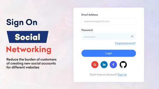 Top Social Login screenshot