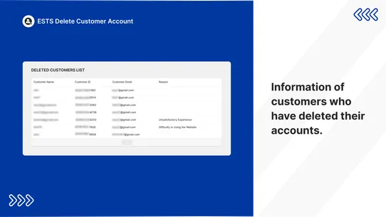 ESTS Delete Customer Account screenshot