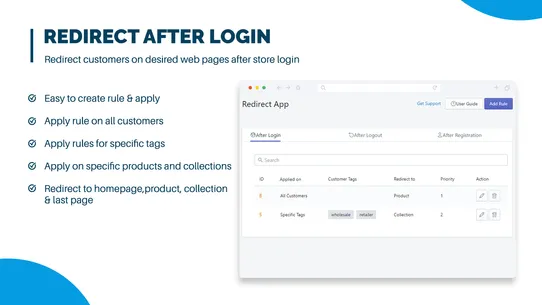 Extendons Redirect After Login screenshot