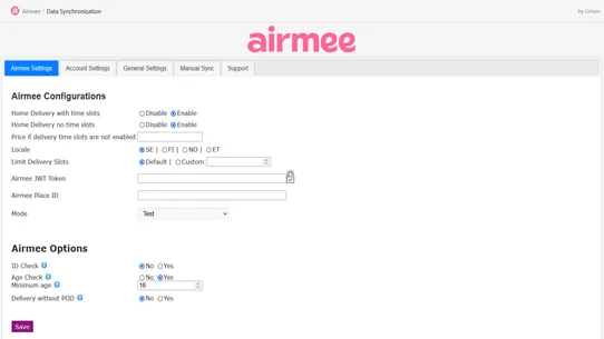 Airmee screenshot