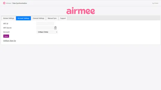 Airmee screenshot