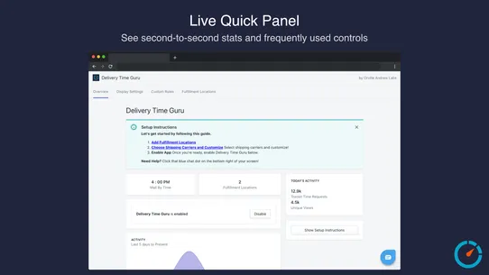 Delivery Time Guru screenshot