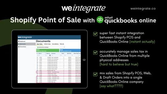 WeIntegrate: QuickBooks Sync screenshot