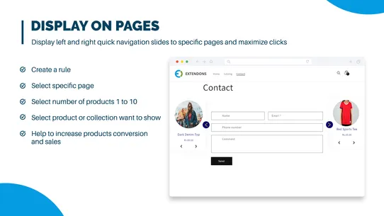 Quick Product Navigator Slide screenshot