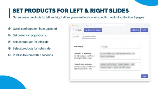 Quick Product Navigator Slide screenshot