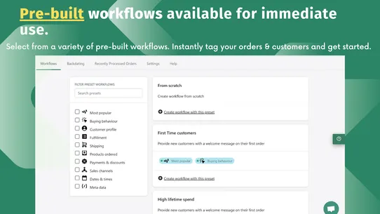 EE Order &amp; Customer Tagging screenshot