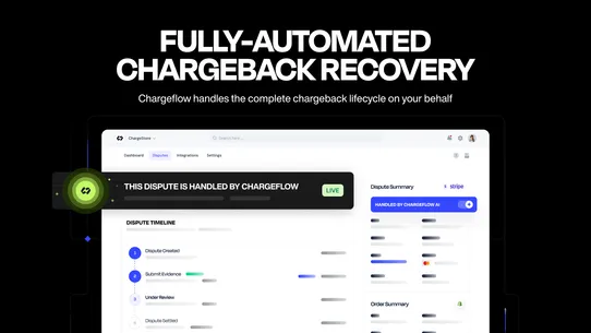 Chargeflow Dispute Chargebacks screenshot