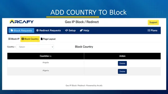 Geo IP Block/Redirect Supreme screenshot