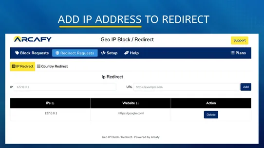 Geo IP Block/Redirect Supreme screenshot