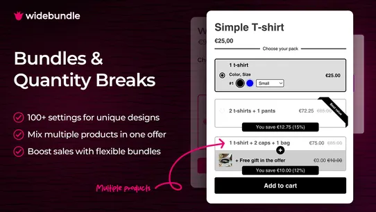 Wide Bundles ‑ Quantity Breaks screenshot