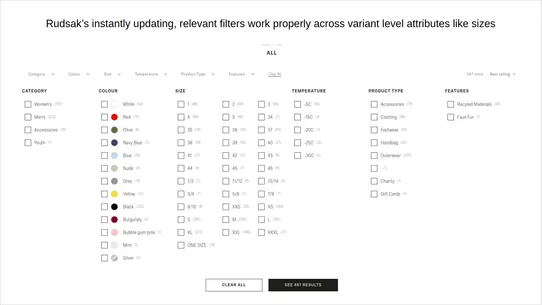 Spot Search, Filters &amp; Merch screenshot