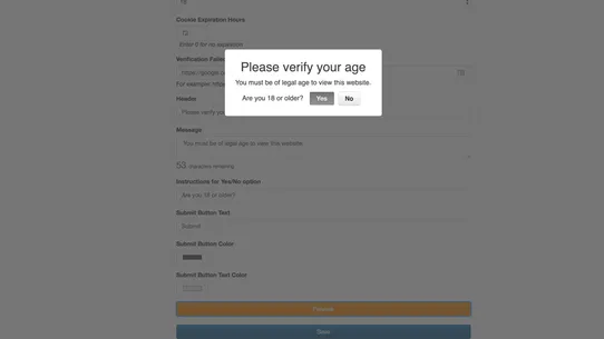 Age Verifier by OTG screenshot