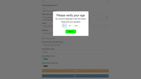 Age Verifier by OTG screenshot