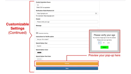 Age Verifier by OTG screenshot