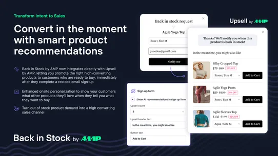 AMP ‑ Back in Stock screenshot