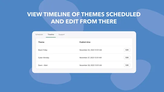 Theme Scheduler ‑ by Smooth.ie screenshot