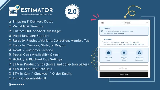 Estimated Delivery Date: EOD screenshot