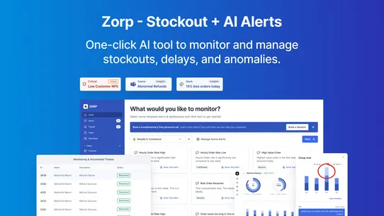 Zorp ‑ Stockout + AI Alerts screenshot