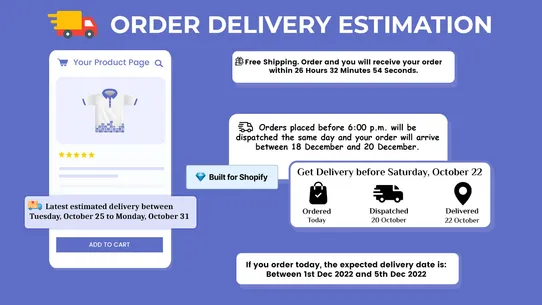 Plex: Delivery Estimation Date screenshot