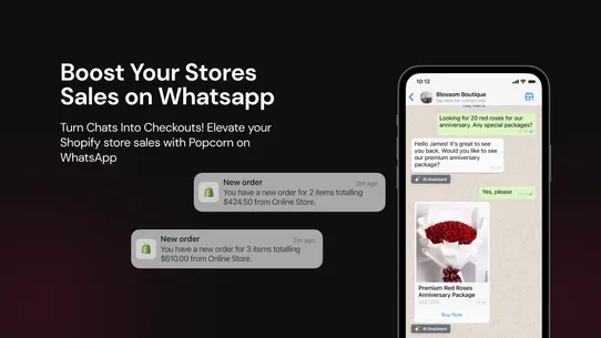 Popcorn: AI For WhatsApp screenshot