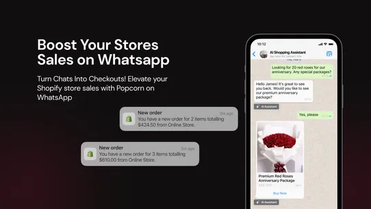 Popcorn: AI For WhatsApp screenshot