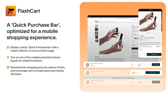 Flash Cart‑ Drawer Cross‑sells screenshot