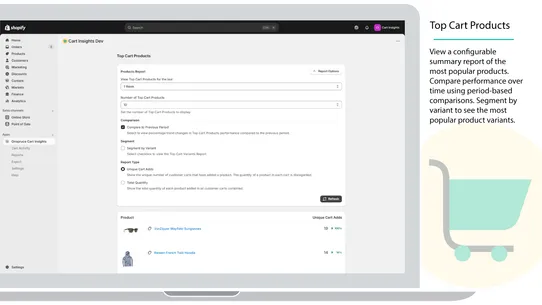 Onspruce Cart Insights screenshot