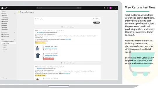 Onspruce Cart Insights screenshot