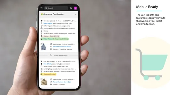 Onspruce Cart Insights screenshot