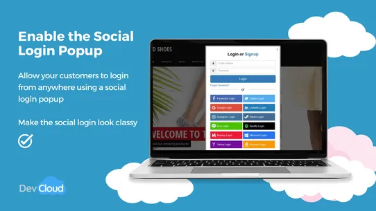 Social Login by DevCloud screenshot