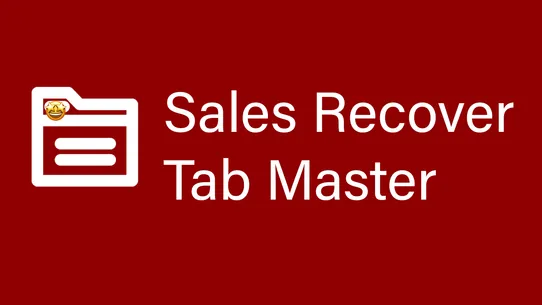 Sales Recover Tab Master screenshot