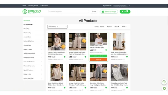 EPROLO‑Dropshipping &amp; Branding screenshot